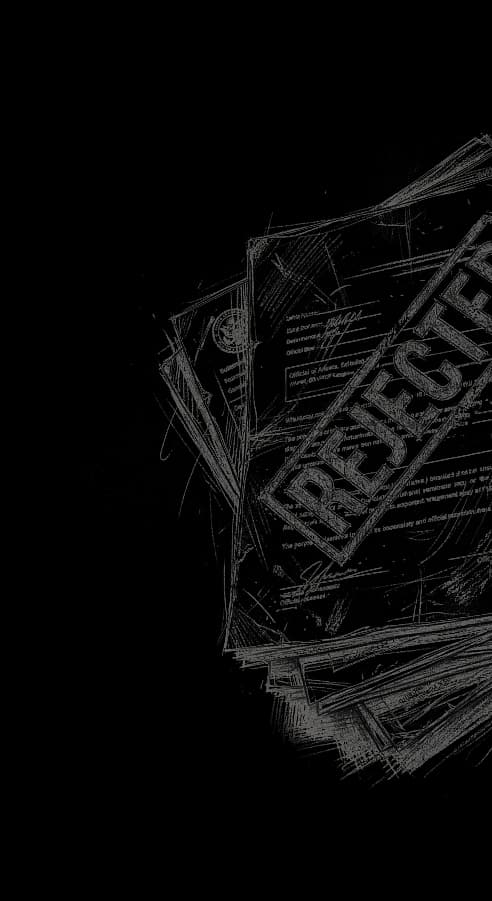 Rejected documents illustration